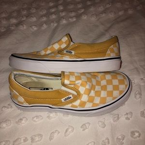 Yellow checkered vans